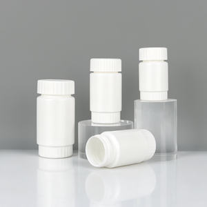 Flacon vide en plastique pour pilules et capsules, multi-spécifications, avec bouchon à vis de sécurité à roulettes - Product Image 2