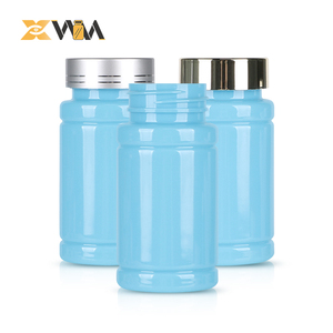 Pharmaceutical PET Pill Jar 100-250ml Opaque Blue with Induction Seal for Natural Products Container - Product Image 2