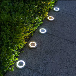 Offre Spéciale Étanche ronde marche étapes souterraines Lumières paysage escalier jardin éclairage extérieur solaire led pelouse lumières - Product Image 4