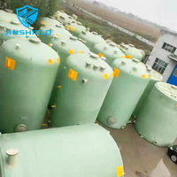 Réservoir de stockage FRP grande capacité, conteneur anti-corrosion, pour usine de dessalement, tampon de sel marin et stockage d'eau côtière