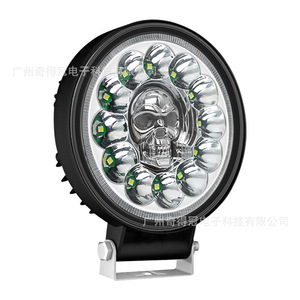 Skull Round Car <b>LED</b> <b>Work</b> <b>Light</b> 4 Inch 12-24V DC Switch Control Off-Road Lighting - Product Image 2