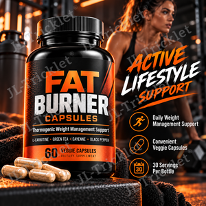 Capsules brûle-graisses avec acétyl-L-carnitine, thé vert, piment de Cayenne, 60 unités, gestion du poids, fabricant OEM, marque privée - Product Image 4