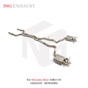 ING – soupape d'échappement Catback en alliage de titane pour Benz AMG C43 <span class=keywords><strong>Exha</strong></span> 2017 + C43 E43 E400 3.0T avec télécommande - Product Image 3
