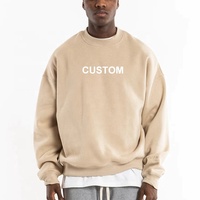 Sweat-shirts unisexe de qualité supérieure, doux et amples, à col rond, personnalisables avec logo OEM d'usine