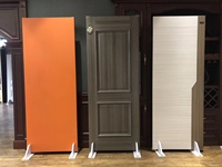 Designs élégants de portes de chambre en stratifié, porte en MDF pour maisons, couleur blanche