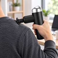 Nouveau pistolet de massage électrique vibrant OEM mini pour thérapie musculaire profonde / pistolet de massage portatif pour le corps et les fascias