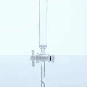 リザーバーと標準ジョイントを備えたラボホウケイ酸3.3ガラスクロマチックカラム24/40