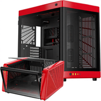 Boîtier de PC de jeu GAMDIAS RGB en métal, tour complète ATX, orientation verticale et horizontale à 2 voies, ouverture à une touche, prend en charge l'AIO de 420 mm