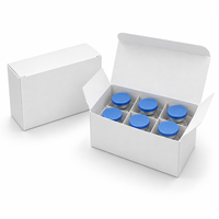 Boîte d'emballage individuelle écologique de couleur ivoire personnalisée pour petites bouteilles, avec une boîte en papier dotée de séparateurs internes