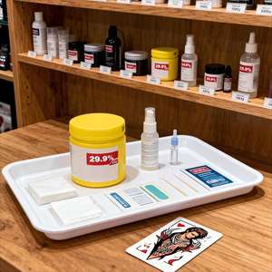 Crème de soin après tatouage Fougera Vitamine A&D Anti-cicatrices pour la réparation des tatouages Maquillage semi-permanent - Product Image 1