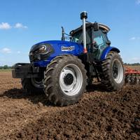 Nouveau tracteur à roues diesel 4x4 de 160 CV avec cabine fermée, transmission par engrenages, longue durée de vie