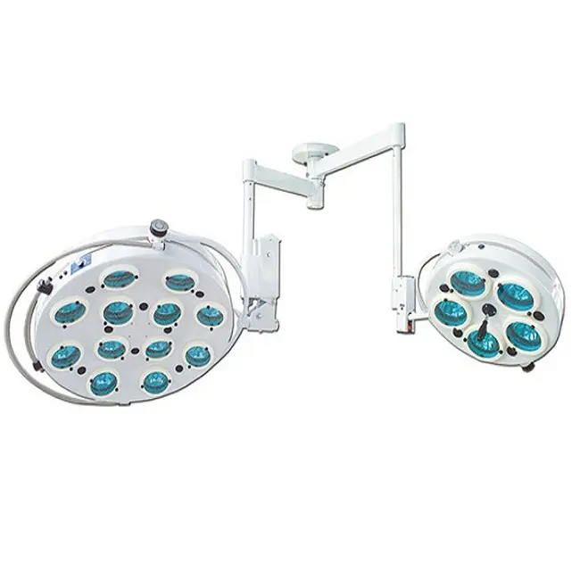 Adjustable Double Dome Shadowless Ceiling LED Operation surgical light with LCD Control Panel