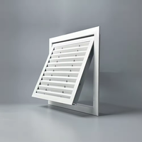 Grille de sortie d'air conditionné en plastique ABS moulée par injection, diffuseur d'air blanc, grille de sortie d'air murale pour climatiseur