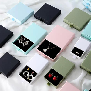 Caja de Joyería Personalizada con Cajón Deslizable, Color Rosa, de Lujo, para Pulseras, Collares, Anillos, Pendientes y Colgantes, Caja de Regalo - Product Image 3