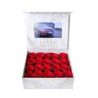 Boîte de brochure vidéo en papier faite à la main, prix d'usine, avec écran LCD, batterie rechargeable, taille personnalisable pour cadeaux de mariage