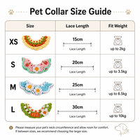 Collier pour animaux de compagnie en crochet fait main, joli cache-col tricoté pour chien et chat, en coton doux, réglable, accessoires pour petits chiens, plus de 10 modèles
