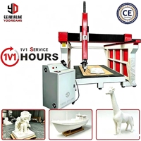 Máquina de Grabado de Esculturas en Espuma 3D YD-2030, Máquina CNC de 4/5 Ejes con Cabezal Oscilante
