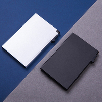 Étui pour cartes de crédit en argent personnalisé Étui pour cartes de visite automatique Pop Up Rfid