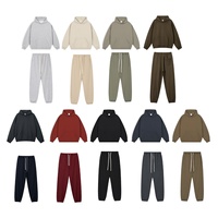 Nouvelle Collection Automne/Hiver – Ensemble Couple Décontracté Oversize à Capuche Manches Longues Style Urbain Instagram – 400g