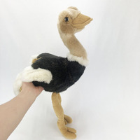 Fabricant direct, peluche super douce en forme d'autruche, jouet de zoo, cadeau pour animaux de compagnie, animal simulé, ours en peluche, jouet en coton PP lavé
