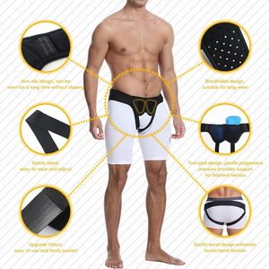 Unilateral Hernia Belt Groin Support Compression Fixation Band For Men With Breathable Design And Adjustable Velcro Closure - Product Image 1