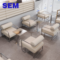 Fabricant de mobilier de restaurant SEM, banquette de café, banquette de restaurant, canapé, tables et chaises carrées pour café