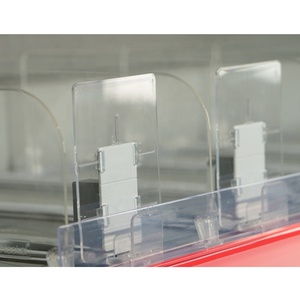 Vente directe usine : Organisateur de bouteilles en plastique transparent avec système de poussée à ressort réglable - Product Image 2