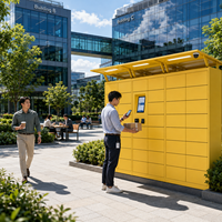Casier de livraison intelligent extérieur 24h/24 et 7j/7 Winnsen en acier galvanisé avec caméra pour bureau et parc