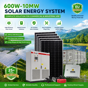 Sistema de Energía Solar Fotovoltaica de 1MW 2MW 5MW 10MW 20MW 50MW, Estación de Energía Solar de 500KW con Paneles Solares - Product Image 1
