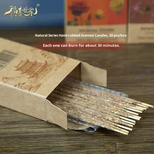 Encens naturel chinois fait à la main avec des pétales de lavande, de rose et d'osmanthus, parfum floral pour la maison - Product Image 3