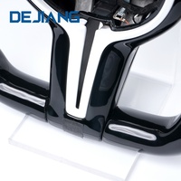 Volant sport en carbone personnalisé pour modèles BMW, cuir perforé blanc pour F10 F30 F31 F32 F20 F01 F33 F16 F80 F82 F11 F01