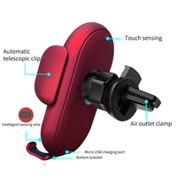 10w 15w charge rapide téléphone portable automatique Induction tasse aspiration voiture monté chargeur sans fil