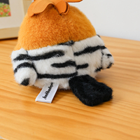 Peluche Oiseau Perroquet Adorable avec Cordon Tressé, Jouet en Peluche Créatif pour Compagnon de Bureau, Cadeau d'Anniversaire pour Enfants, Vente en Gros