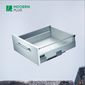 Modernplus m32702 đôi tường kim loại ngăn kéo với đường sắt hiện đại ngăn kéo Slide - Product Image 2