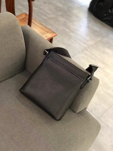 Sac bandoulière homme <span class=keywords><strong>en</strong></span> cuir grainé fin, sac messager de luxe discret, sac de messagerie sans marque pour le quotidien, usine directe Royaume-Uni France - Product Image 1