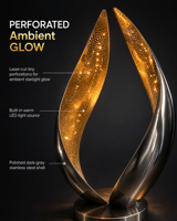 Sculptures d'art abstrait modernes en acier inoxydable poli miroir, forme circulaire, pour les espaces publics, les centres commerciaux, les cours, les villas