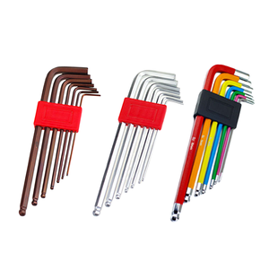 Set di chiavi esagonali a <span class=keywords><strong>brugola</strong></span> metriche a L da 7/<span class=keywords><strong>8</strong></span> pezzi 1.5-8mm in acciaio S2 con testa a sfera per riparazioni bici e domestiche - Product Image 1