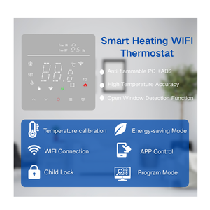 <span class=keywords><strong>Thermostat</strong></span> numérique intelligent avec contrôle de la température, <span class=keywords><strong>thermostat</strong></span> <span class=keywords><strong>sans</strong></span> <span class=keywords><strong>fil</strong></span> pour contrôleur 8 <span class=keywords><strong>zones</strong></span>, <span class=keywords><strong>thermostat</strong></span> Wi-Fi pour chambre froide - Product Image 6
