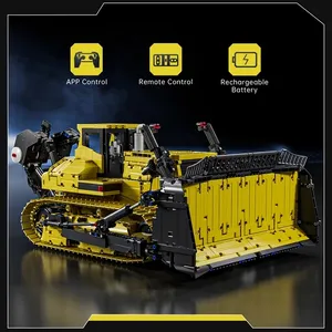 Moule King 17049 technique PR766 Bulldozer RC voiture Compatible <span class=keywords><strong>42131</strong></span> Construction Machine brique modèle jouets blocs de construction ensembles - Product Image 3