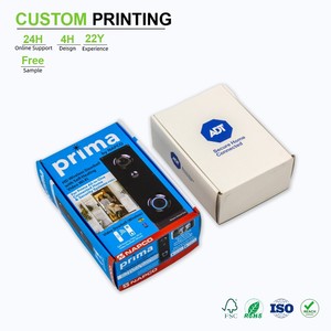 Boîte d'emballage en <span class=keywords><strong>carton</strong></span> personnalisée pour petites séries, écologique, robuste, livraison gratuite, échantillon gratuit pour appareils électroniques et dispositifs de sécurité - Product Image 1