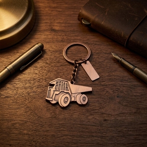 <span class=keywords><strong>Porte</strong></span>-clés promotionnel personnalisé en forme de pelle mécanique de dessin animé, style mode, pour véhicule de chantier - Product Image 5