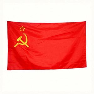 Bandera Nacional Soviética Personalizada de Poliéster para Exteriores, Portátil y Sublimada, Fabricada en China, 3x5 - Product Image 1
