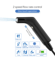 Pulvérisateur d'hygiène personnelle rechargeable de poche de bidet électrique portatif pour le nettoyage de toilette de Camping de voyage post-partum
