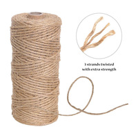 Ficelle de décoration Foska de haute qualité, 50 m, corde en jute