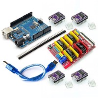 Accessoires pour imprimante 3D, carte de développement CNC Shield V3/V4, kit de machine de gravure, version améliorée Nano, pilote A4988