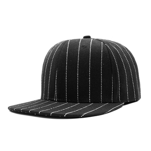 หมวกแก๊ปสปอร์ต 6 แผง แบบเรียบ ราคาถูก พร้อมส่ง มีลายทางอะคริลิค แบบ Snapback - Product Image 2