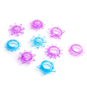 Sunflower Shaped Cock Ring Set Soft Rubber Delay Sex Time Adult Toy - Product Image 2