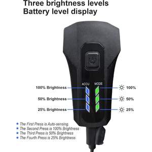 Antela Bicycle <b>Light</b> 300 Lumen LED Rechargeable Front <b>Light</b> With Auto <b>Sensor</b> Waterproof Ip4x - Product Image 5