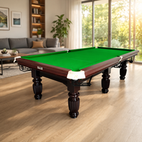 Table de billard chinoise Naipni Factory avec plateau en marbre et coussin en bois