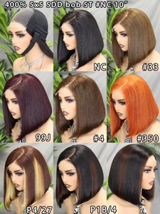 FH Wholesale Raw Vietnamese Hair <b>Bob</b> Lace Front <b>Wig</b> 10inch SDD 5X5 Lace C Part Human Hair <b>Bob</b> <b>Wig</b> - Product Image 4